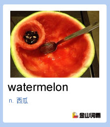 西瓜的英文发音_watermelon_带发音的英文软