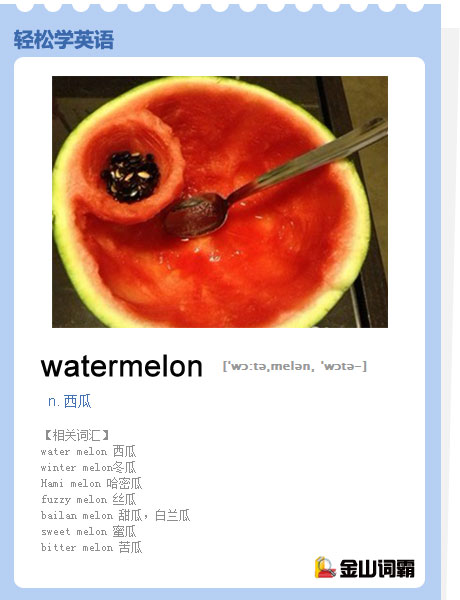 watermelon什么意思（watermelon是什么意思）